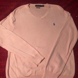 Pink men’s Polo sweater